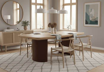 Stół rozkładany na ryflowanych nogach PIOTR T71 110x200-300 cm