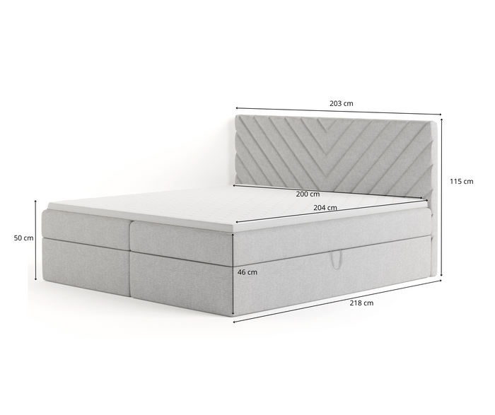 Wysokie łóżko Kalipso