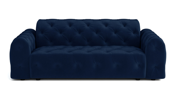 Stylowa sofa 4 osobowa z eleganckimi pikowaniami Candy 255x94 cm