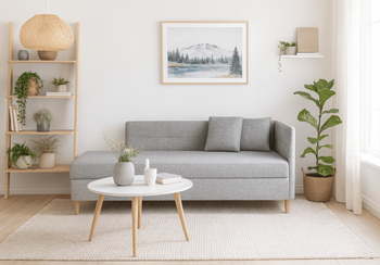 Łóżko kontynentalne pojedyncze prawostronne HADES z pojemnikiem 84x204 cm