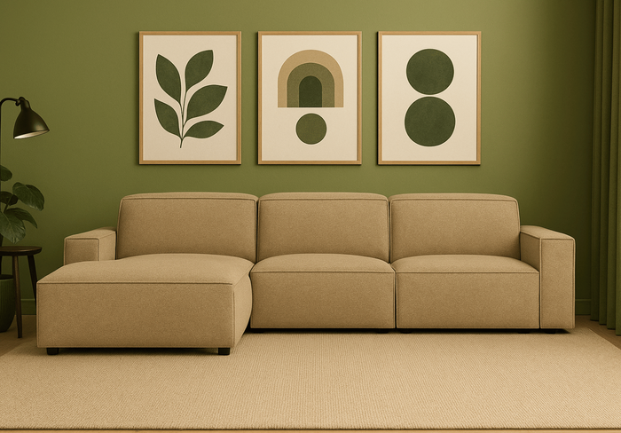 Narożnik 3-osobowy lewostronny LUCAS 284x166 cm