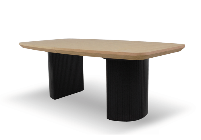 Stół rozkładany na ryflowanych nogach PIOTR T71 110x200-300 cm