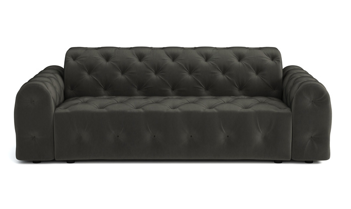Stylowa sofa 4 osobowa z eleganckimi pikowaniami Candy 255x94 cm