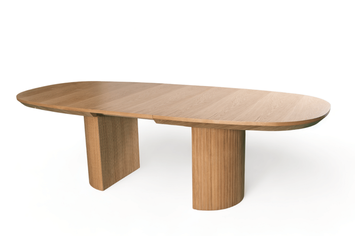 Stół rozkładany na ryflowanej nodze PAWEŁ T72 110x200-300 cm