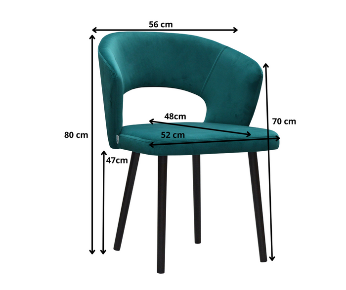 KRZESŁO TAPICEROWANE AMAZONIT