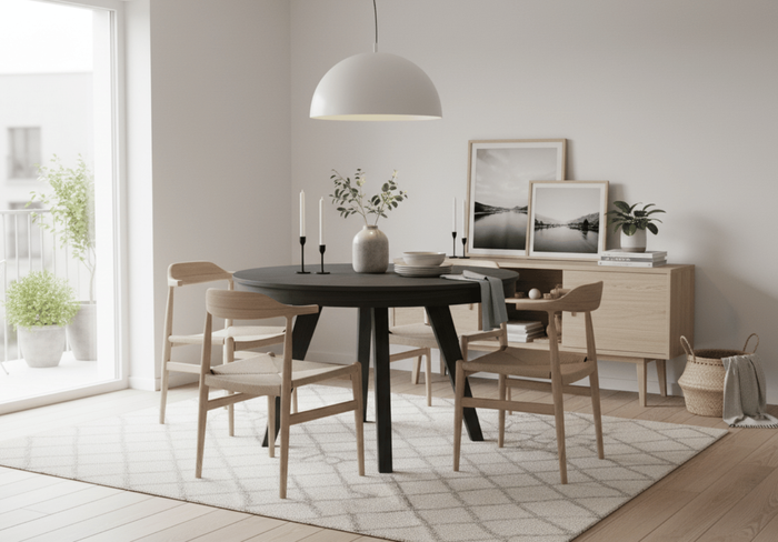 Stół okrągły, rozkładany PATRYK T70 100-200 cm