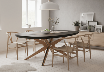 Stół owalny dębowy rozkładany GNIEWKO T79 110x200-300 cm