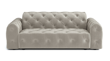 Stylowa sofa 4 osobowa z eleganckimi pikowaniami Candy 255x94 cm