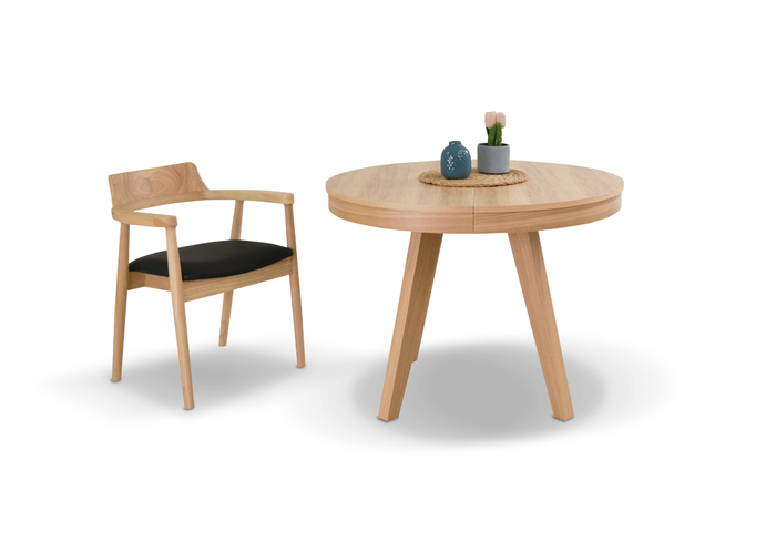 Stół okrągły, rozkładany PATRYK T70 100-200 cm