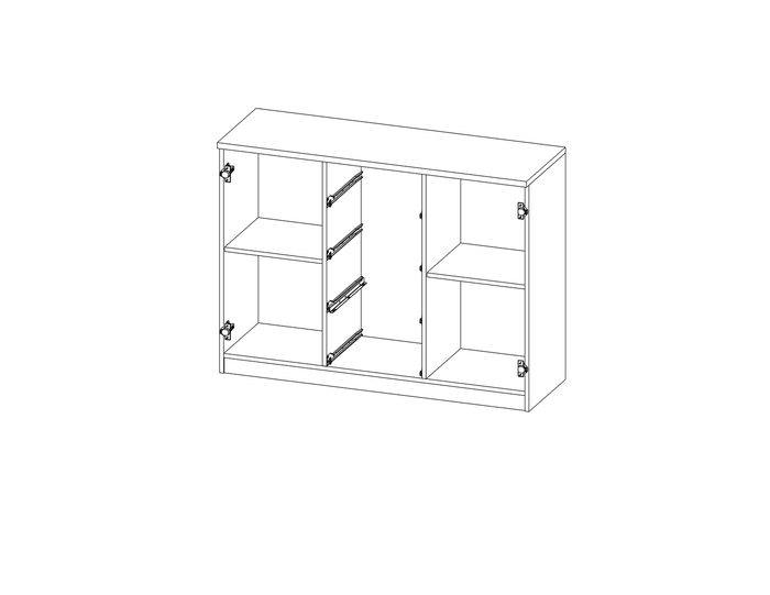Komoda Bianca 120x90 cm