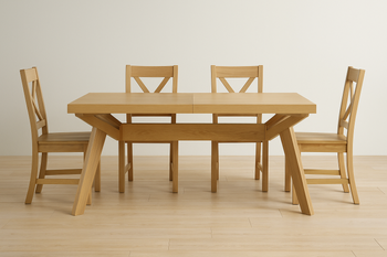 Stół Wacław prostokątny drewniany rozkładany w stylu rustykalnym 100 cm x 200 - 300 cm T48