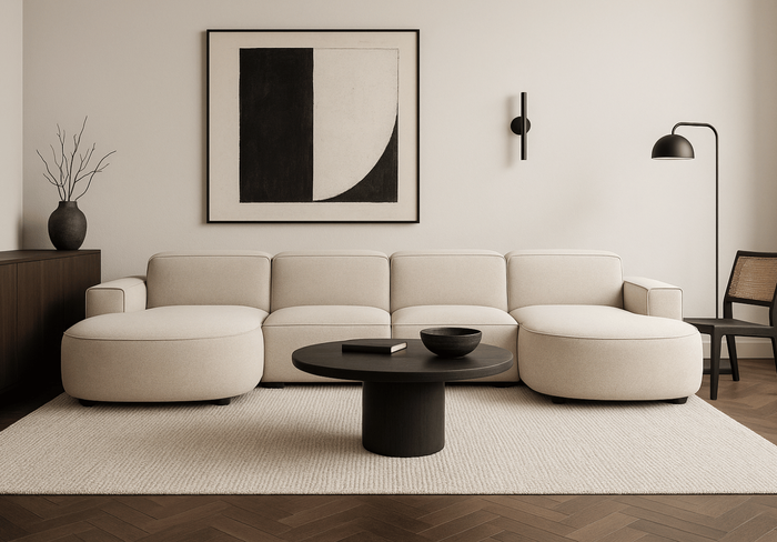 Narożnik 6-osobowy U LUCAS 364x166 cm