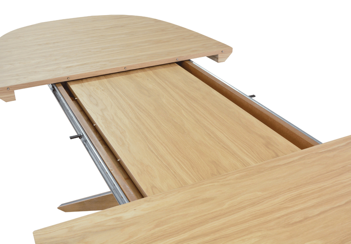 Stół owalny dębowy rozkładany GNIEWKO T79 110x200-300 cm