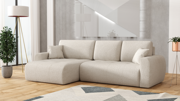 Narożnik z funkcją spania 250x142 cm L MOET mini