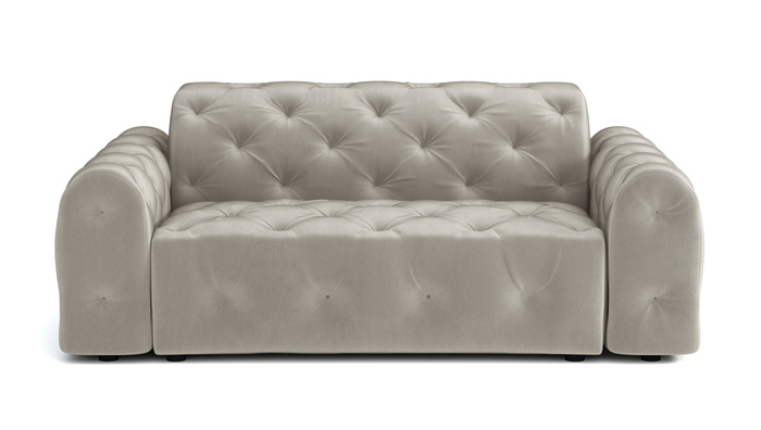 Stylowa sofa 2 osobowa z eleganckimi pikowaniami Candy190x94 cm 