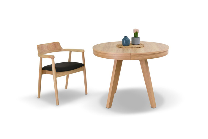 Stół okrągły, rozkładany PATRYK T70 - 100-200 cm