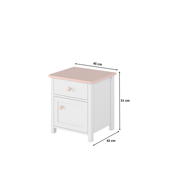 Stolik nocny Lyssa 45x51x42 cm