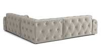 Stylowy narożnik z eleganckimi pikowaniami Candy 254x254 cm
