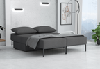 Wielofunkcyjna sofa narożna z funkcją spania TOMI 165x205 cm
