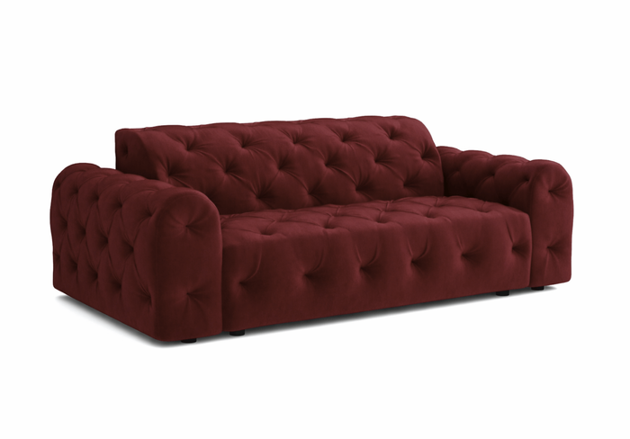 Sofa 4-osobowa z eleganckimi pikowaniami CANDY 255x107 cm