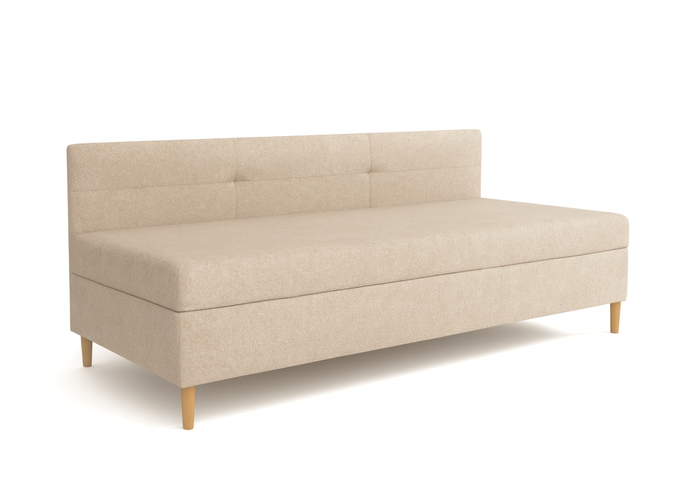 Łóżko kontynentalne pojedyncze IKAR z pojemnikiem 84x200 cm