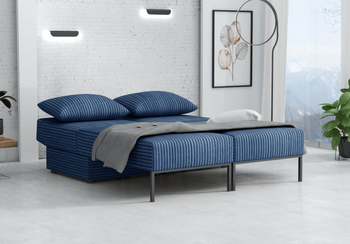 Wielofunkcyjna sofa narożna z funkcją spania TOMI 165x205 cm