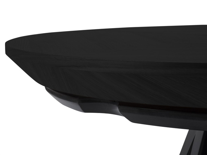 Stół Mietek okrągły rozkładany na metalowej podstawie 120 - 220 cm T49 