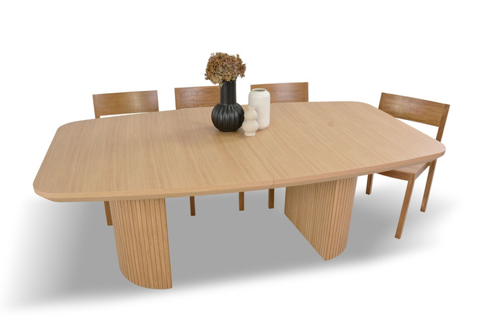 Stół Piotr rozkładany na ryflowanych nogach 110 cm x 200 - 300 cm T71