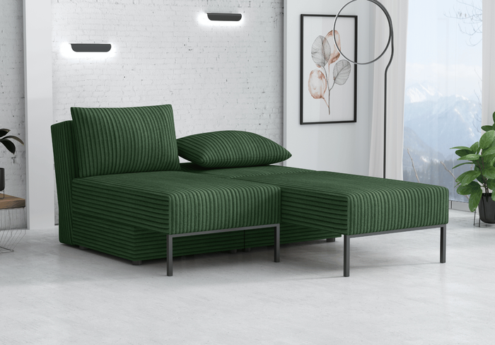Wielofunkcyjna sofa narożna z funkcją spania TOMI 165x205 cm