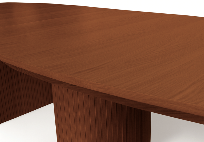 Stół rozkładany na ryflowanej nodze PAWEŁ T72 110x200-300 cm