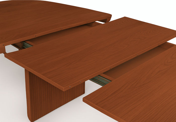 Stół rozkładany na ryflowanej nodze PAWEŁ T72 110x200-300 cm