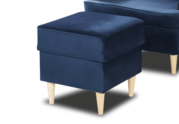 Pufa z pikowaniem RIO 40x43 cm