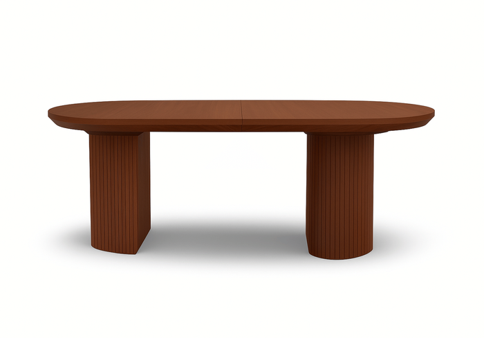 Stół rozkładany na ryflowanej nodze PAWEŁ T72 110x200-300 cm