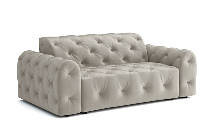 Stylowa sofa 2 osobowa z eleganckimi pikowaniami Candy190x94 cm
