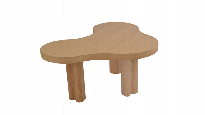 Stolik kawowy, CIRRUS z fornirem dębowym 60,5 x 33 cm