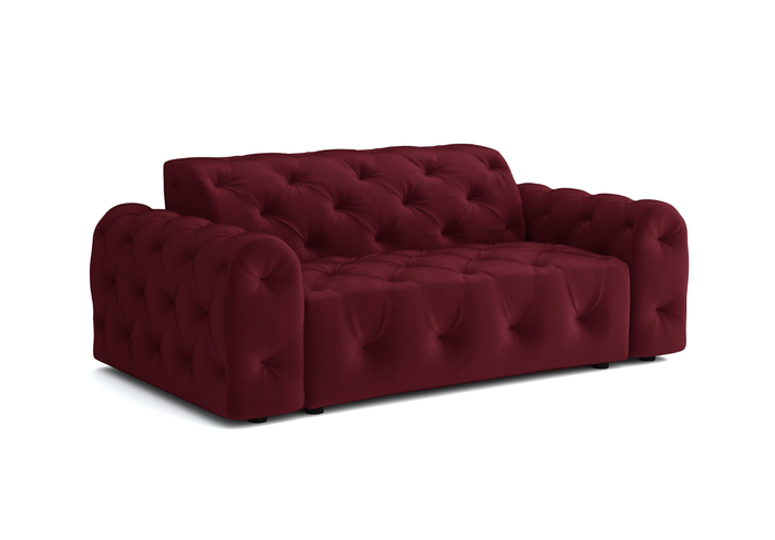 Sofa 2-osobowa z eleganckimi pikowaniami CANDY 190x107 cm 