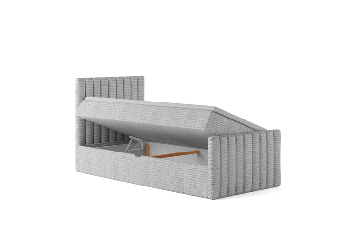 Łóżko pojedyncze kontynentalne boxspring HERA 83x218 cm