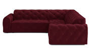 Stylowy narożnik z eleganckimi pikowaniami Candy 254x254 cm