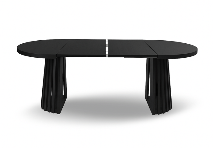 Stół okrągły, rozkładany na ażurowej nodze BARTEK T77 110-210 cm