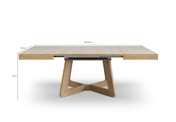 Stół kwadratowy, rozkładany OLGIERD T69 130-230 cm