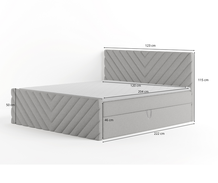 Wysokie łóżko Kalipso