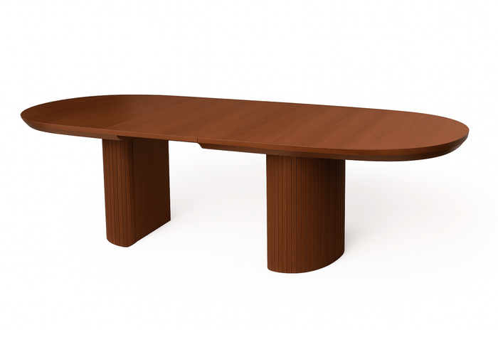 Stół rozkładany na ryflowanej nodze PAWEŁ T72 110x200-300 cm