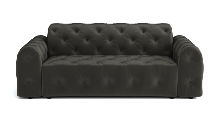 Stylowa sofa 3 osobowa z eleganckimi pikowaniami Candy 230x94 cm