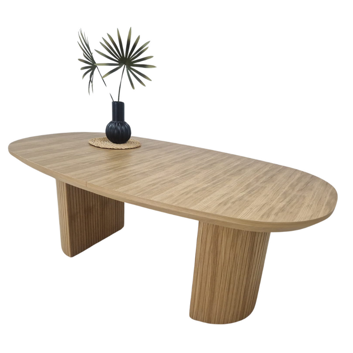 Stół Paweł rozkładany na ryflowanej nodze 110 cm x 200 - 300 cm T72