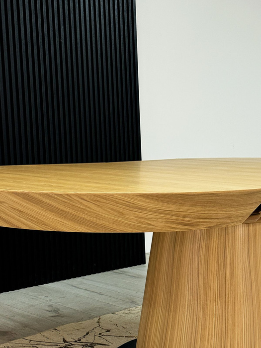 Stół Teodor nowoczesny, okrągły, rozkładany 130 cm - 230 cm T73