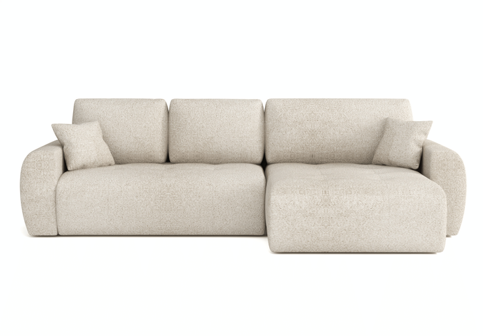 Narożnik prawostronny z funkcją spania L MOET mini 250x142 cm