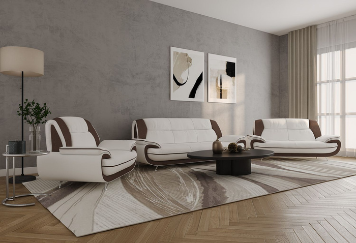  Zestaw wypoczynkowy Onyx 3-2-1 – nowoczesny komplet do stylowego salonu