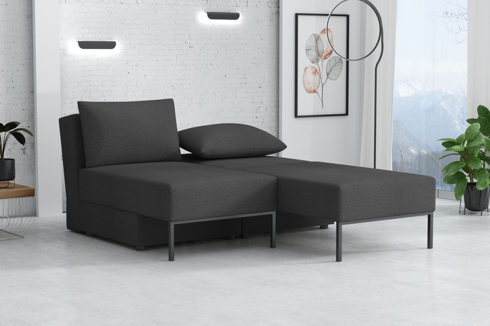 Wielofunkcyjna sofa narożna z funkcją spania TOMI 165x205 cm