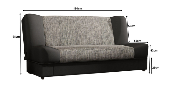 Wersalka Finka z funkcją spania 120x190 cm