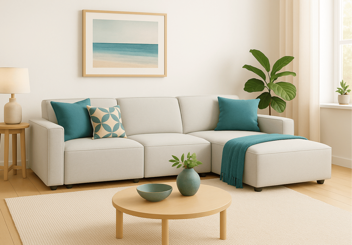 Narożnik 3-osobowy prawostronny LUCAS 284x166 cm